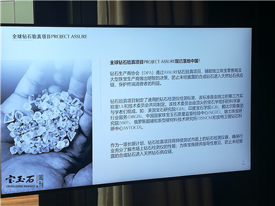 钻石生产商协会(DPA)宣布： 全球钻石验真项目 Project ASSURE 正式落地中国